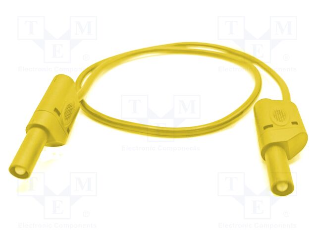 Test lead; 32A; banana plug 4mm,both sides; Urated: 1kV; Len: 1m