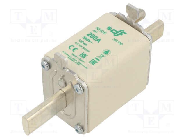 Fuse: fuse; aM; 200A; 500VAC; NH0S