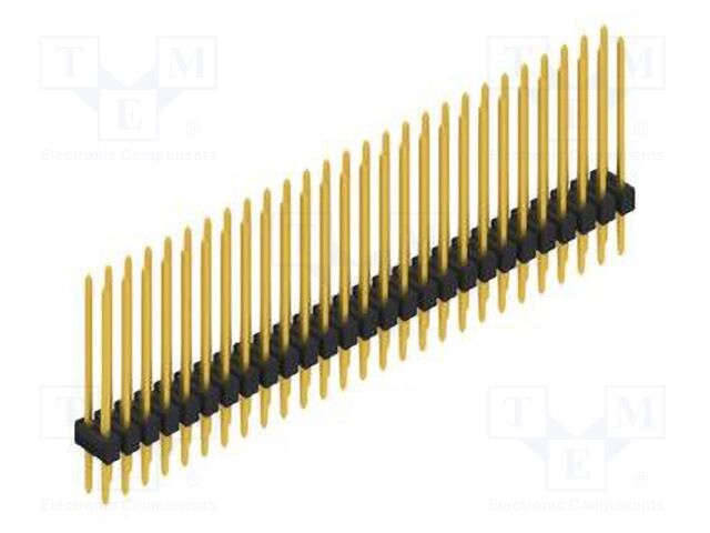 Connector: pin strips; pin header; male; PIN: 54; 2.54mm; THT; 2x27