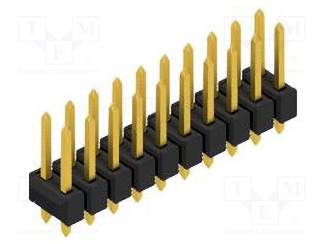 Connector: pin strips; pin header; male; PIN: 20; 2.54mm; THT; 2x10