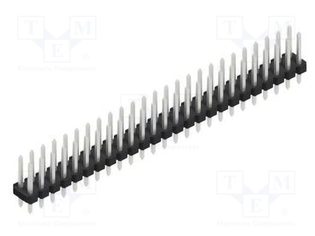 Connector: pin strips; pin header; male; PIN: 50; 2.54mm; THT; 2x25