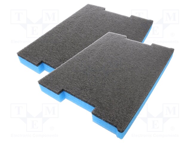 Accessories: foam insert; 433x315x40mm; Bosch,toolbox; 2pcs.