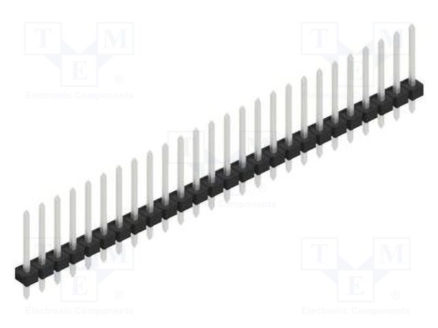 Connector: pin strips; pin header; male; PIN: 26; 2.54mm; THT; 1x26