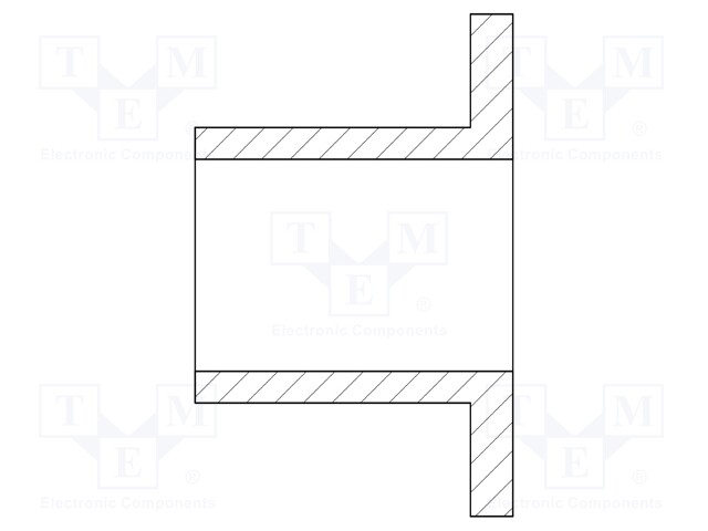 Insulating sleeve; polyamide 66; Øout: 13mm; Øint: 10mm; UL94V-2