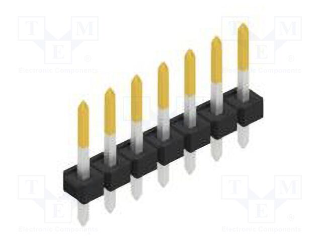 Connector: pin strips; pin header; male; PIN: 7; 2.54mm; THT; 1x7