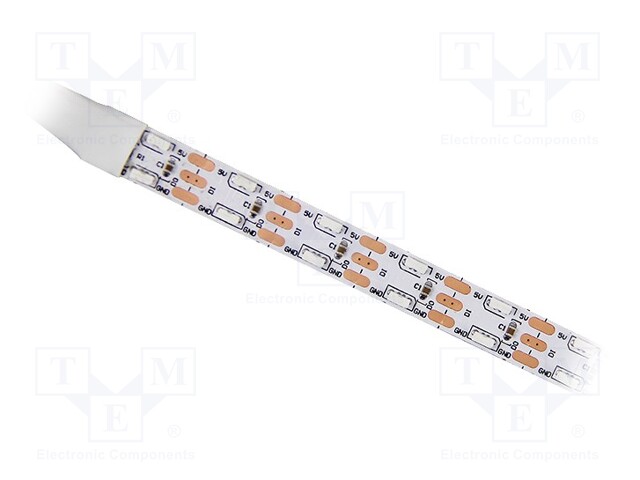 Programmable LED tape; RGB; 4020; 5V; LED/m: 120; 10mm; white PCB