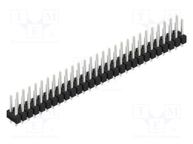 Connector: pin strips; pin header; male; PIN: 56; 2.54mm; THT; 2x28