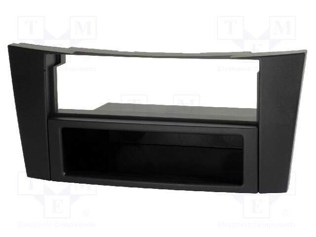 Radio mounting frame; Mercedes; 2 ISO; black