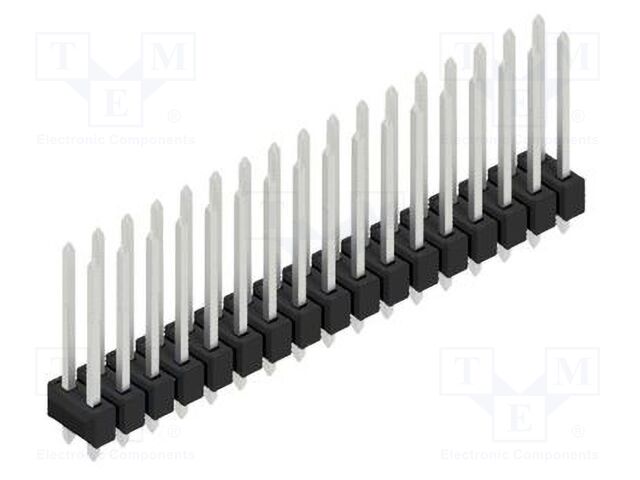 Connector: pin strips; pin header; male; PIN: 34; 2.54mm; THT; 2x17