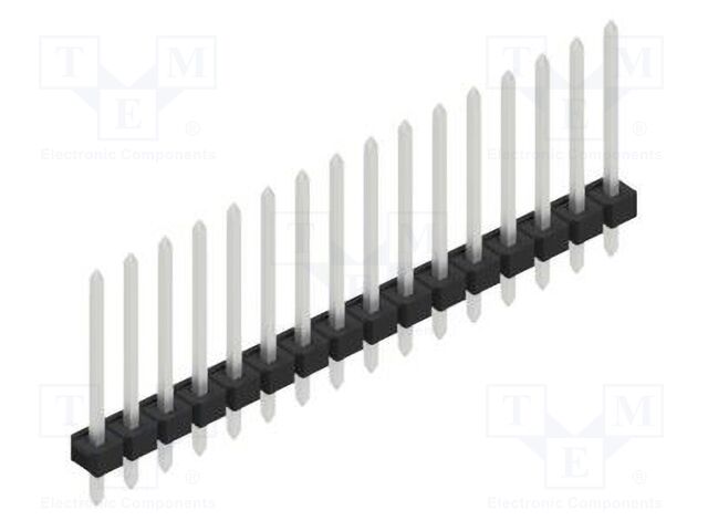 Connector: pin strips; pin header; male; PIN: 16; 2.54mm; THT; 1x16