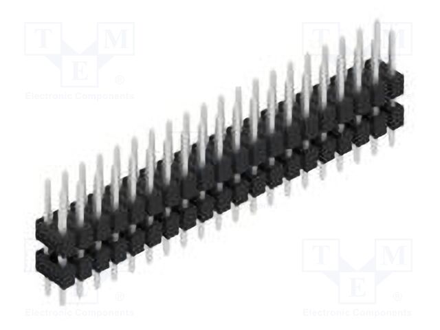 Connector: pin strips; pin header; male; PIN: 40; 2.54mm; THT; 2x20