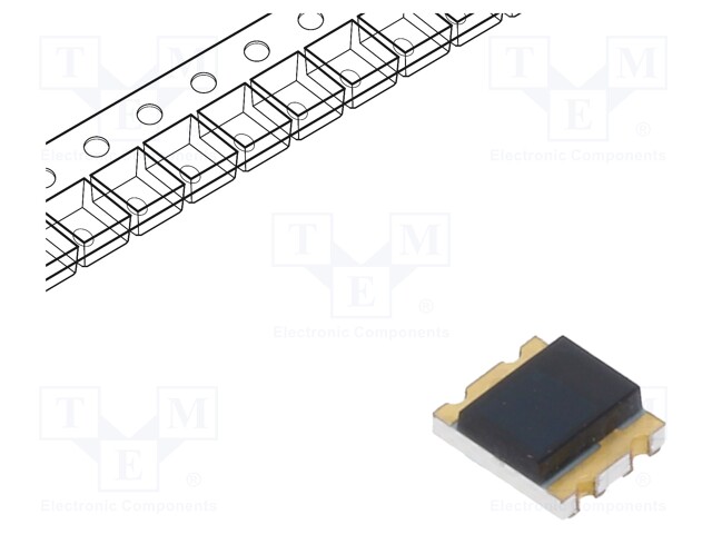 PIN photodiode; SMD; 940nm; 130°; 10nA; flat; black