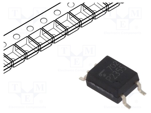 Optocoupler; SMD; Channels: 1; Out: Schmitt trigger; 3.75kV; 5Mbps