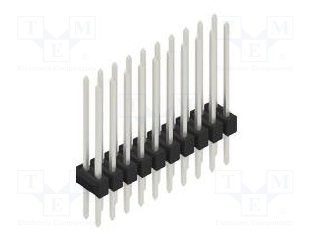 Connector: pin strips; pin header; male; PIN: 20; 2.54mm; THT; 2x10