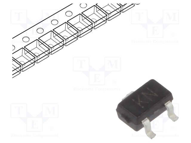 Transistor: N-MOSFET; unipolar; 30V; 0.1A; 0.2W; SOT323