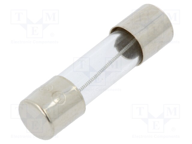 Fuse: fuse; 160mA; 250VAC; glass; 20x5.2mm; brass; bulk