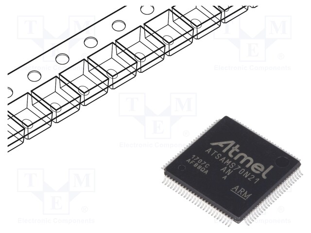 ARM microcontroller; SRAM: 384kB; Flash: 2MB; LQFP100; 1.62÷3.6VDC