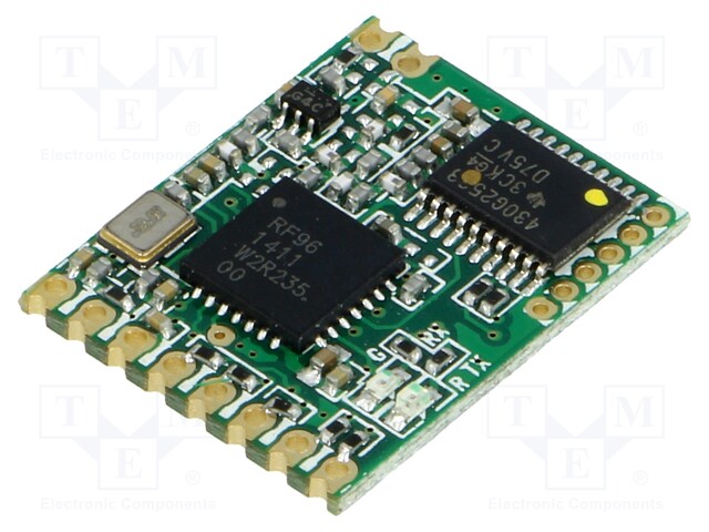 Module: transceiver; RF; FSK,GFSK,LoRa,OOK; 868MHz; RS232,UART