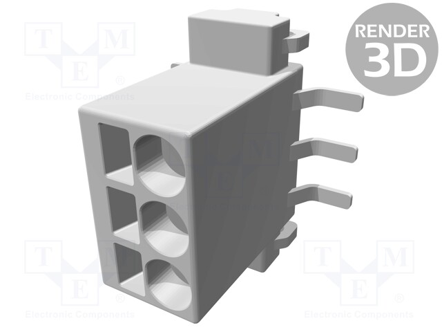 Connector: wire-board; female; PIN: 3; 2.54mm; Series: har-flexicon