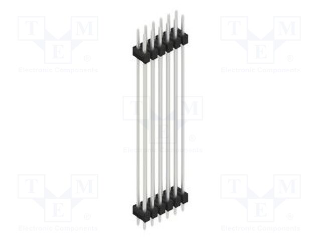 Connector: pin strips; pin header; male; PIN: 12; 2.54mm; THT; 2x6