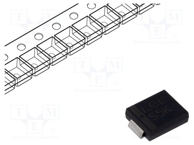 Diode: rectifying; SMD; 800V; 5A; SMC; Ufmax: 1.15V; Ifsm: 150A