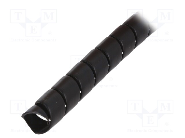 Spiral wrapping; ØBundle : 18mm; polypropylene; black; L: 1m