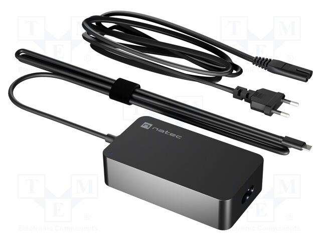 Power supply: switching; 5÷20VDC; 3.25A; Out: USB C plug; 65W; 90%