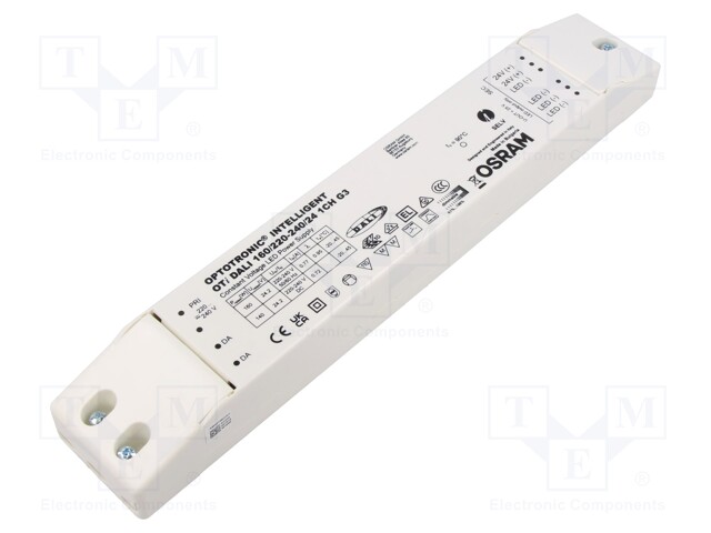 Power supply: switched-mode; LED; 160W; 24VDC; 220÷240VAC; IP20