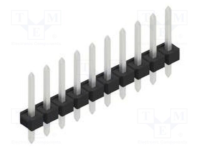 Connector: pin strips; pin header; male; PIN: 10; 2.54mm; THT; 1x10