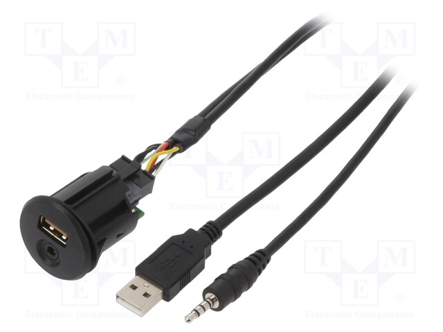 USB/AUX adapter; Nissan; USB A socket,Jack 3.5mm socket