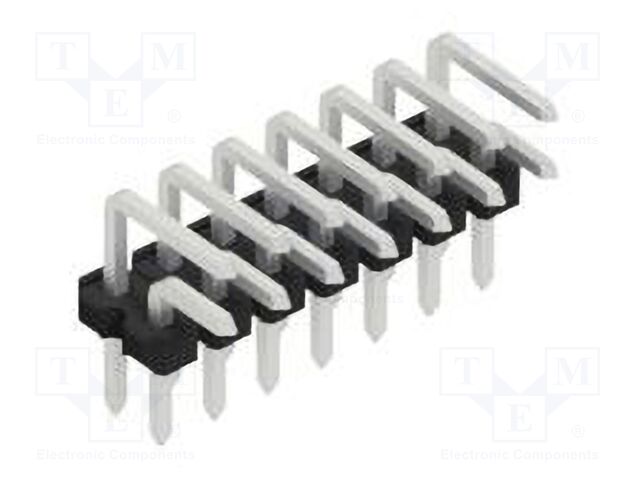 Connector: pin strips; pin header; male; PIN: 14; 2.54mm; THT; 2x7