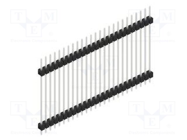 Connector: pin strips; pin header; male; PIN: 25; 2.54mm; THT; 1x25