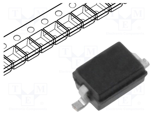 Diode: Zener; 0.2W; 27V; SMD; reel,tape; SOD323; single diode