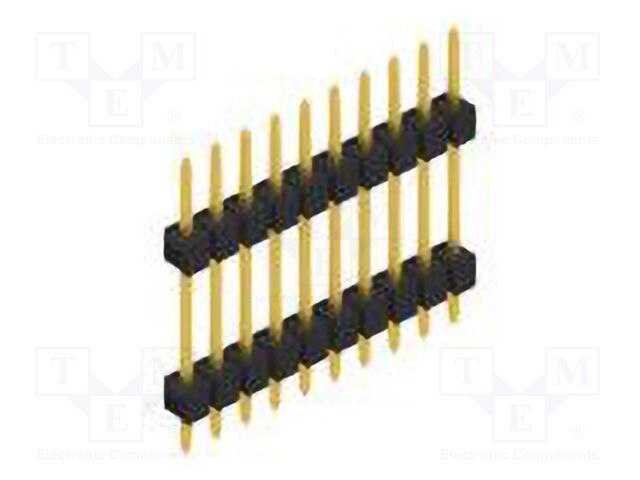 Connector: pin strips; pin header; male; PIN: 10; 2.54mm; THT; 1x10