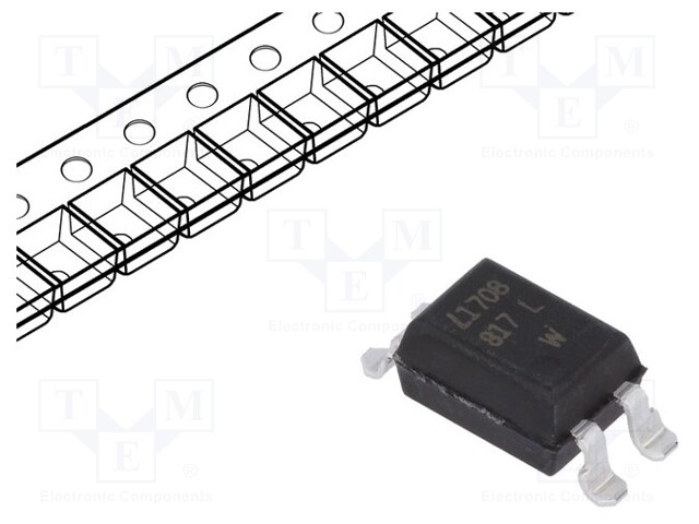 Optocoupler; SMD; Channels: 1; Out: transistor; Uinsul: 5kV; Uce: 35V