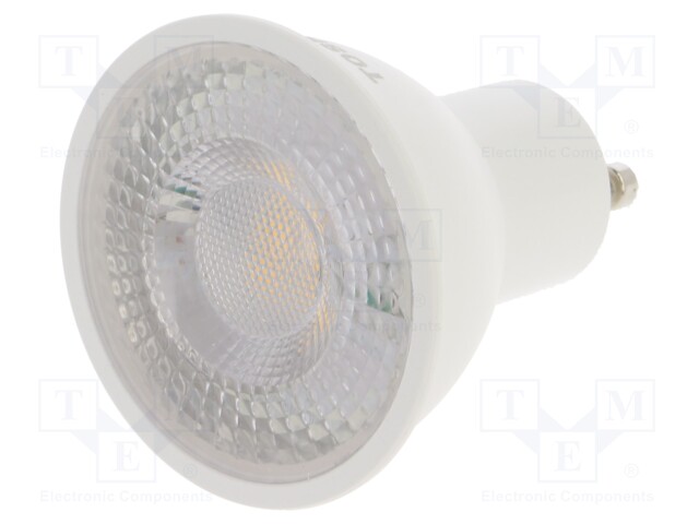 LED lamp; cool white; GU10; 230VAC; 450lm; 5.5W; 38°; 6500K