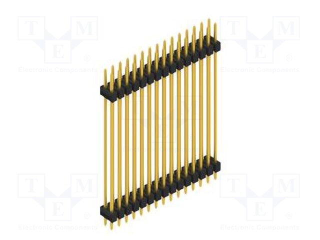 Connector: pin strips; pin header; male; PIN: 30; 2.54mm; THT; 2x15