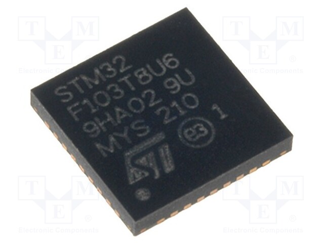 ARM microcontroller; Flash: 64kB; 72MHz; SRAM: 20kB; VFQFPN36