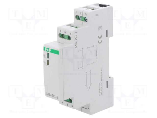 Converter: temperature; 9÷30VDC; OUT 1: RS485 Modbus RTU; DIN