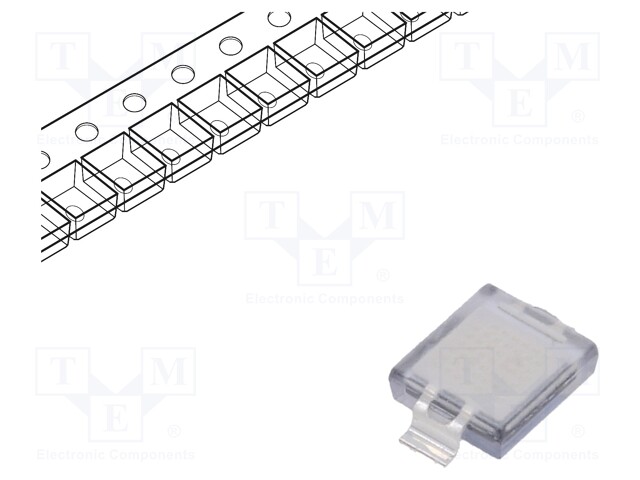 PIN photodiode; SMD; 940nm; 5nA; rectangular; flat; transparent