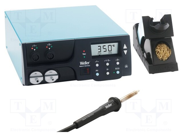 Hot air soldering station; digital; 300W; 50÷550°C; 0÷15l/min