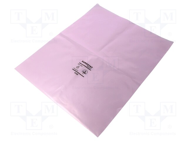 Protection bag; ESD; L: 305mm; W: 254mm; D: 75um; Features: open; pink