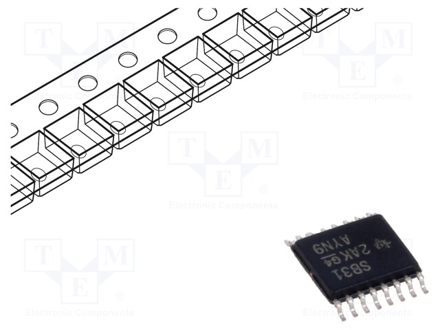 IC: interface; line driver; half duplex,RS422; 32000kbps; TSSOP16