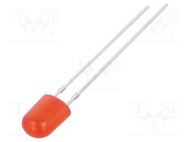 LED; oval; 5.2x3.8x7mm; red; 1120÷1560mcd; 100/40°; Front: convex