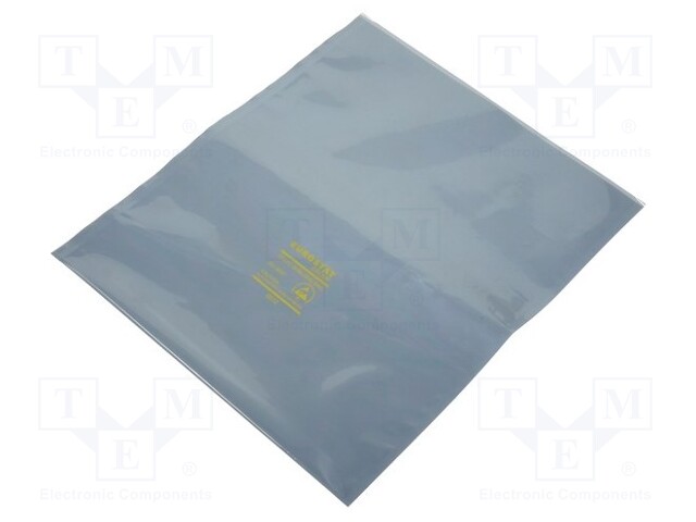 Protection bag; ESD; L: 254mm; W: 203mm; Thk: 76um; IEC 61340-5-1
