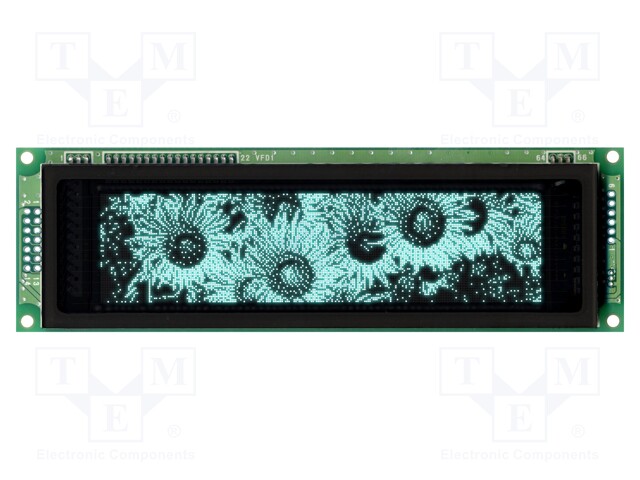 Display: VFD; graphical; 256x64; 350÷700cd/m2; Temp: -40÷85°C