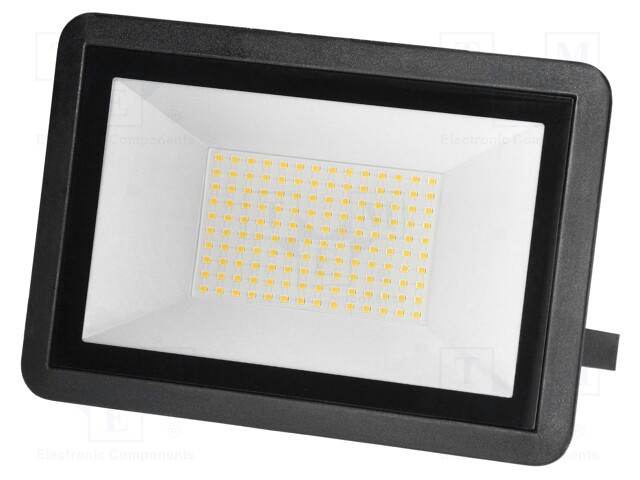 Lamp: LED flood light; 100W; 4000K; CRImin: 80; 50x155x229mm; IP65