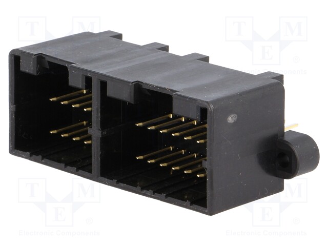 Connector: wire-board; .040 MULTILOCK; socket; male; straight