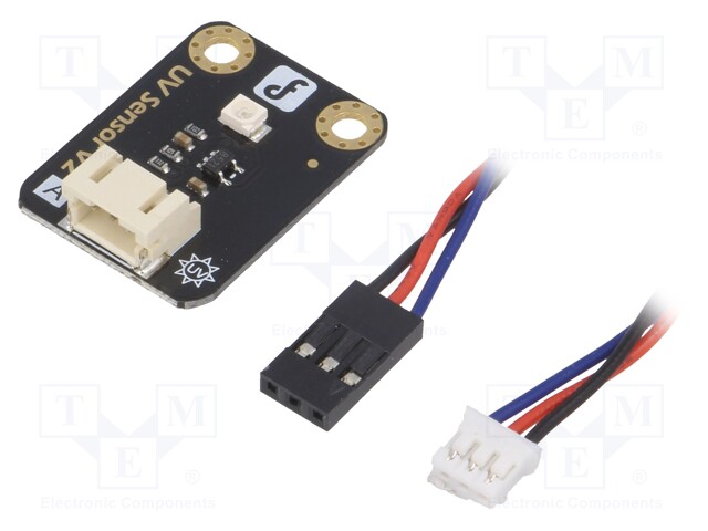 Sensor: UV; optical; analog; 5VDC; IC: GUVA-S12SD; Gravity