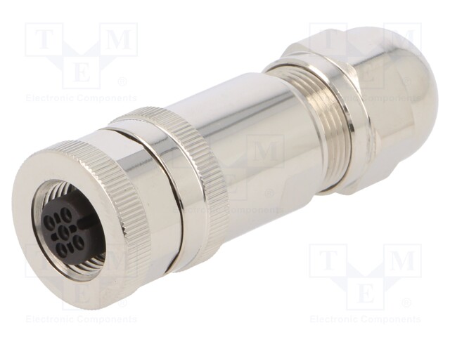 Plug; M12; PIN: 5; female; A code-DeviceNet / CANopen; for cable